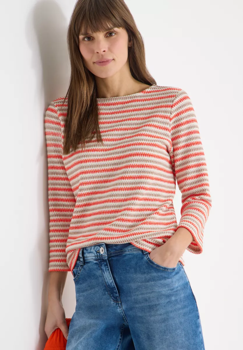 CBR Cecil Multi Stripe Knit T-Shirt 2 Cecil CBR Cecil Multi Stripe Knit T-Shirt