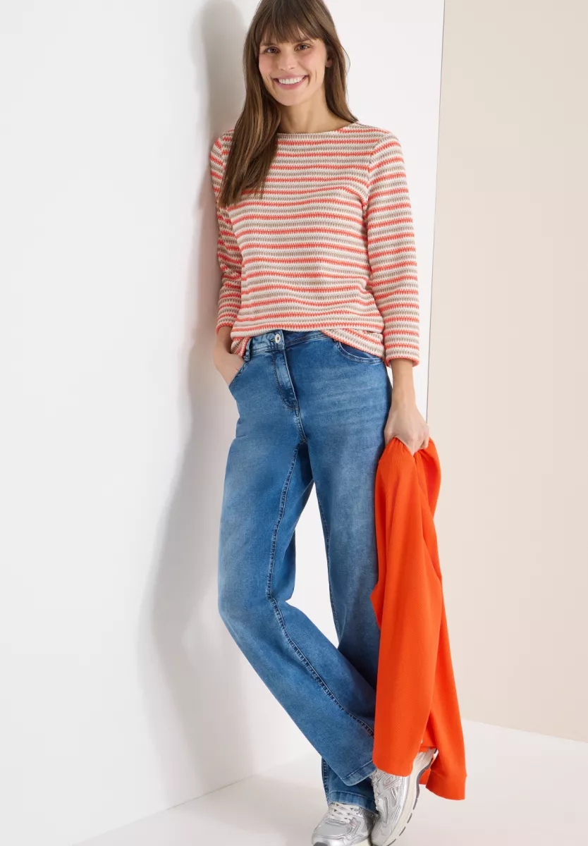 CBR Cecil Multi Stripe Knit T-Shirt 3 Cecil CBR Cecil Multi Stripe Knit T-Shirt