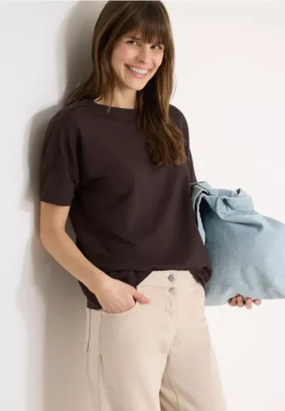 Cecil CBR Cecil Solid Shoulder Detail Shirt