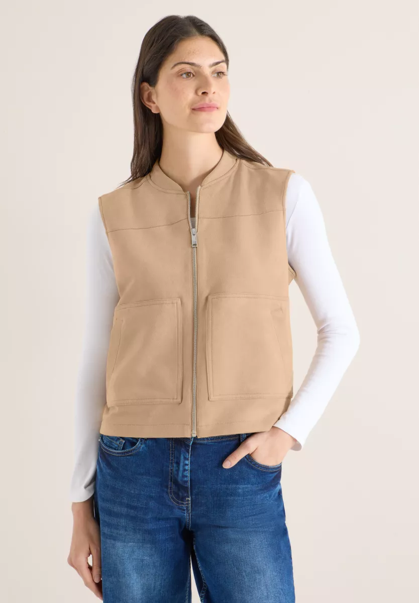 CBR Cecil Velour Blouson Vest 2 Cecil CBR Cecil Velour Blouson Vest