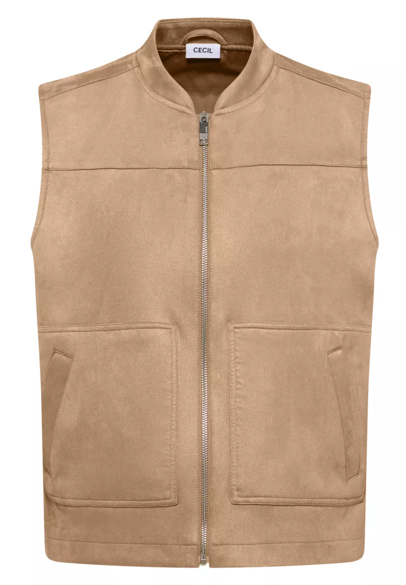 CBR Cecil Velour Blouson Vest 1 Cecil CBR Cecil Velour Blouson Vest