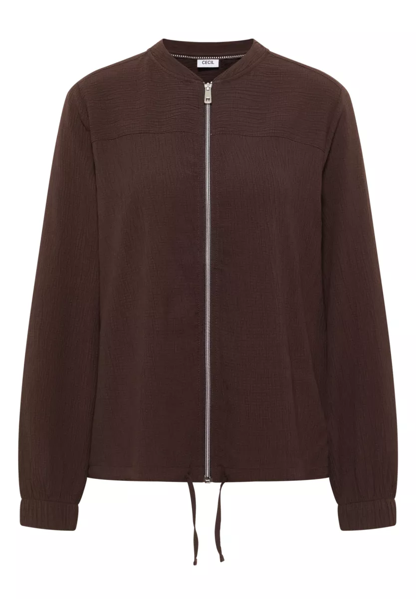 Cecil Solid Structured Blouse Jacket 1 Cecil Cecil Solid Structured Blouse Jacket