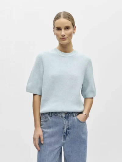 Object OBJFLO S/S RE KNIT PULLOVER NOOS