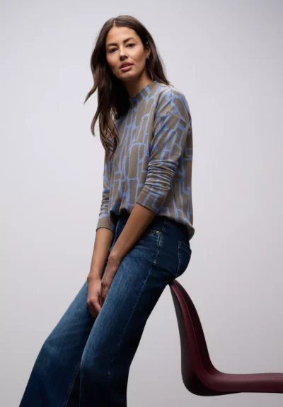 Street One Street One LTD QR dessin turtle neck shir