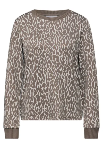 Street One Street One dessin jacquard shirt w.rib co