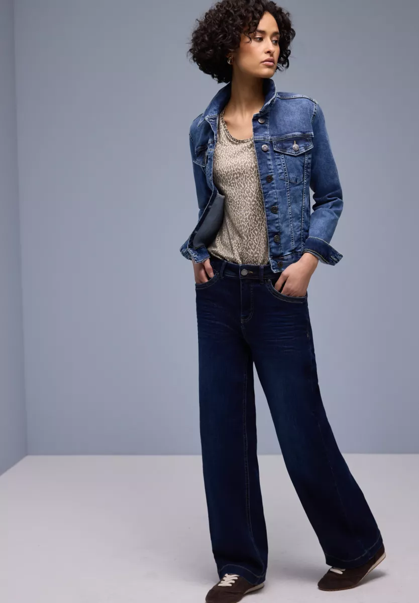 Street One printed shirt w.rounded v-neck 5 Street One Street One printed shirt w.rounded v-neck