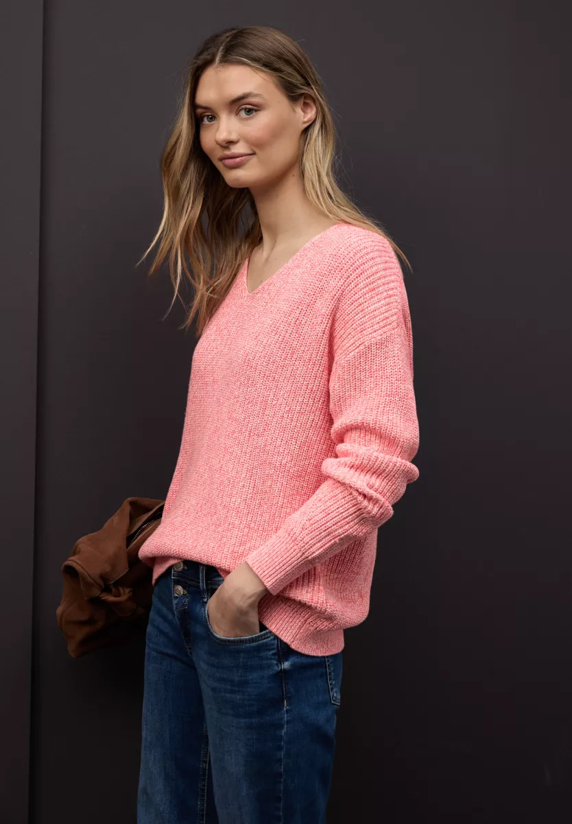 Street One V-neck mouliné 2 Street One Street One V-neck mouliné