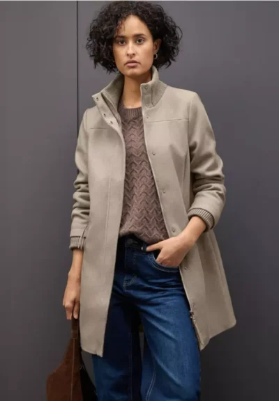 Street One Street One LTD QR Coat w. Knit Details