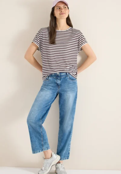Cecil CBR Cecil LINEN OPTIC_Two-Tone Stripe Sh