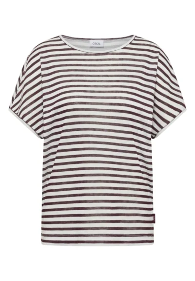 Cecil CBR Cecil LINEN OPTIC_Two-Tone Stripe Sh
