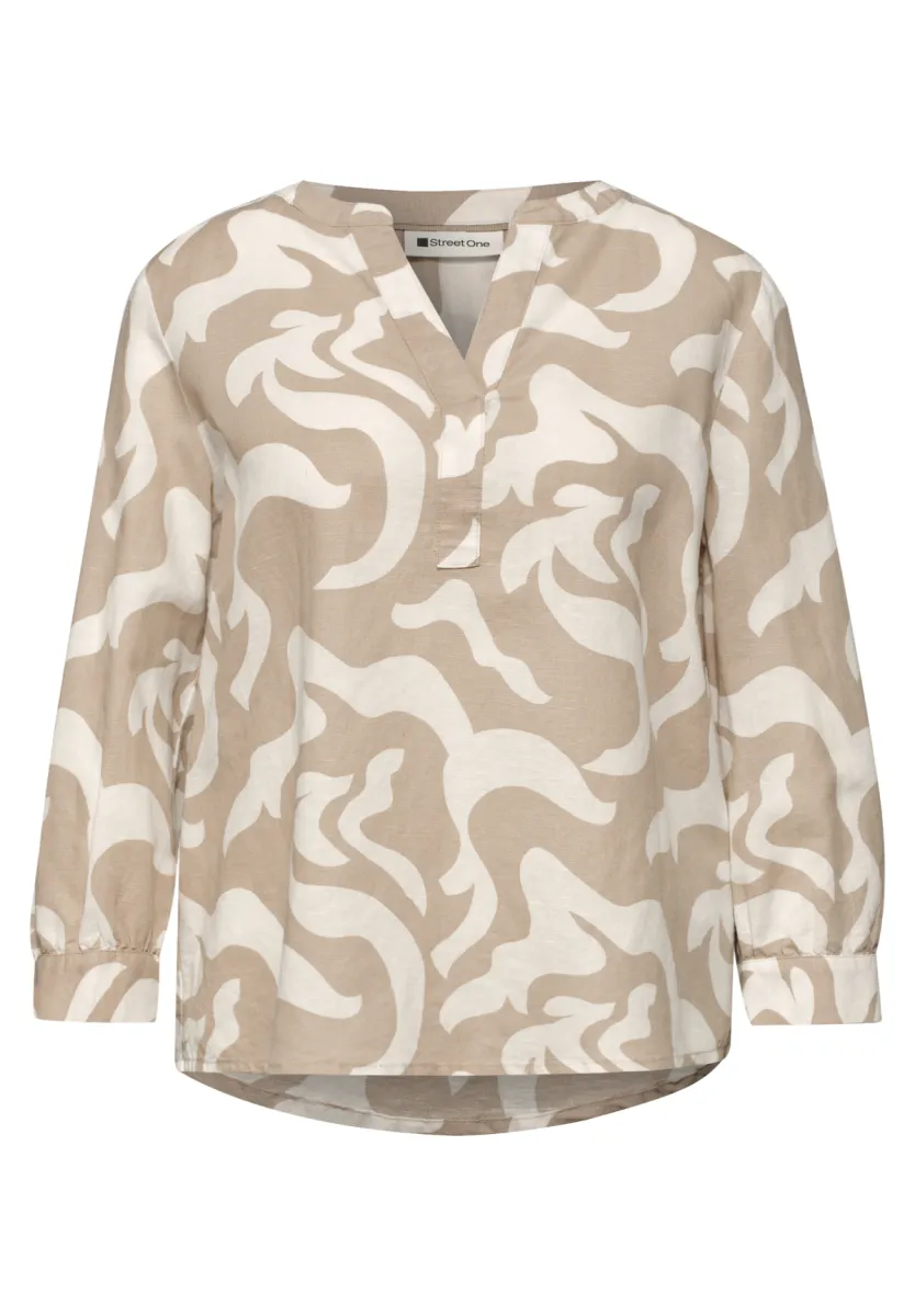 Street One CBR Street SOL_Splitneck tunic blouse AOP