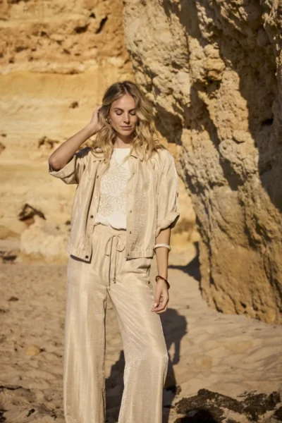 Tramontana Tramontana Shimmer Roll-Up Sleeve Jacket