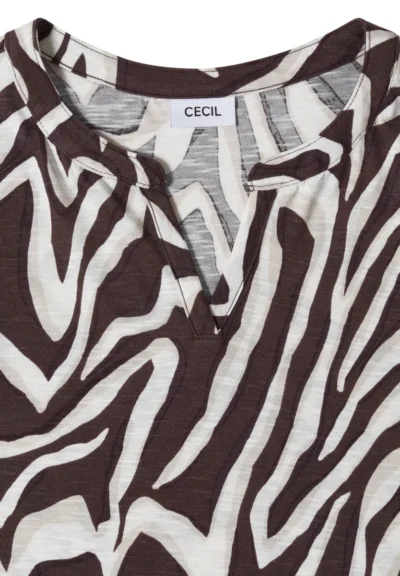 Cecil Cecil EOS_Big Zebra Tunic with Split