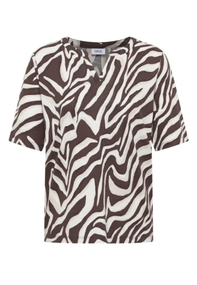 Cecil Cecil EOS_Big Zebra Tunic with Split