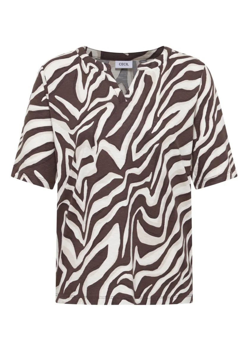 Cecil Cecil EOS_Big Zebra Tunic with Split