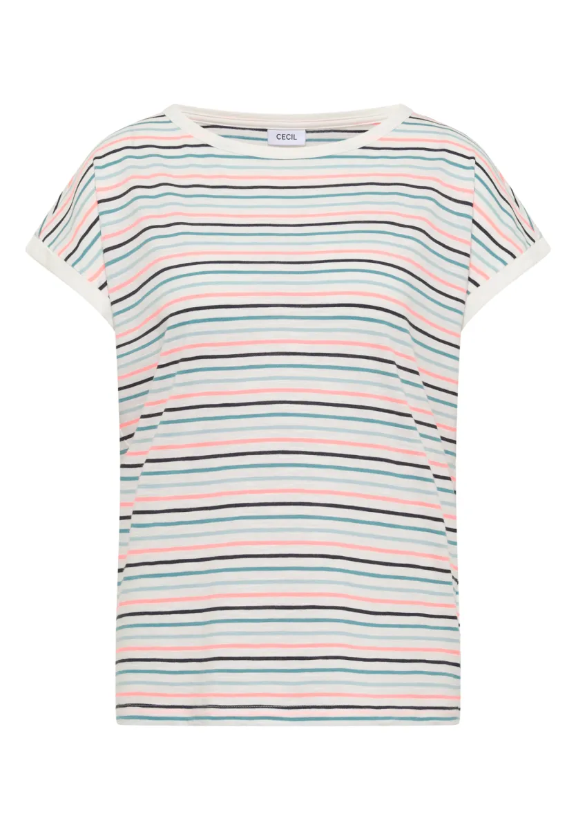 Cecil Cecil TOS Multi Striped Turn-Up Shir