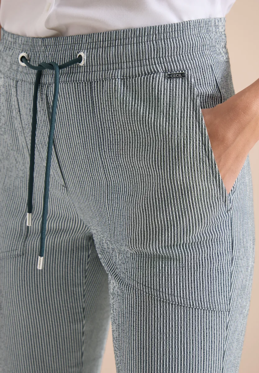 Cecil Style Tracey Seersucker Stripe 2 Cecil Cecil Style Tracey Seersucker Stripe