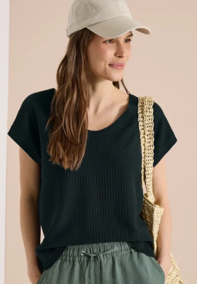 Cecil Cecil Structured knit shirt