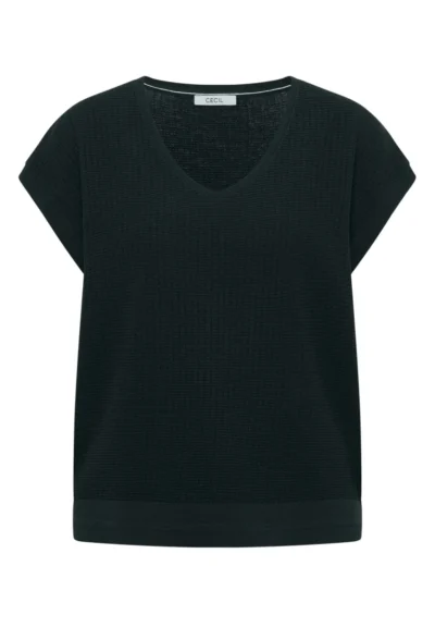 Cecil Cecil Structured knit shirt