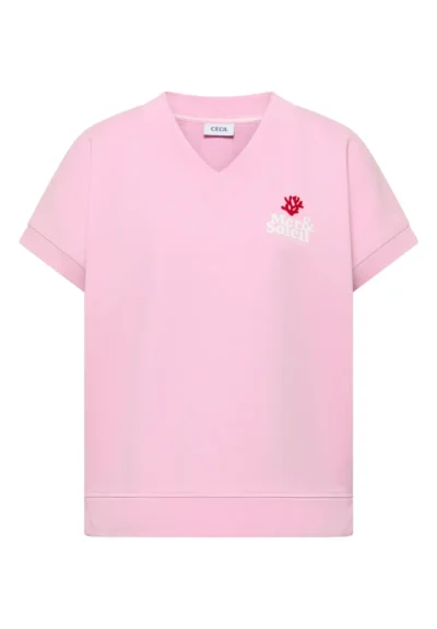 Cecil Cecil V-Neck Sweatshirt w. Print Det