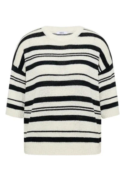 Cecil Cecil Striped Tapeyarn Pullover