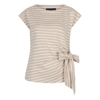Red Button Magic App Terry Stripe with knot
