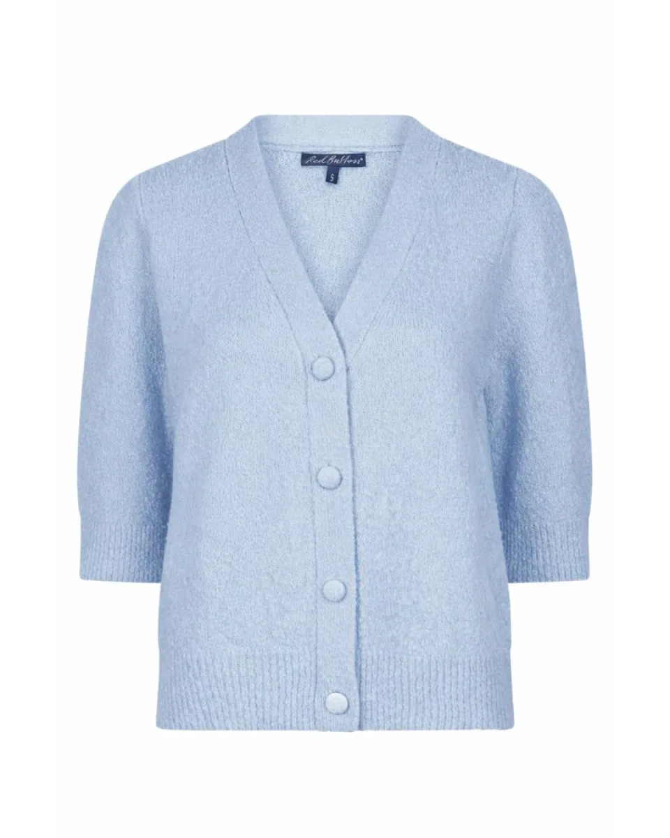 Red Button Cardigan Popcorn 1 Red Button Red Button Cardigan Popcorn