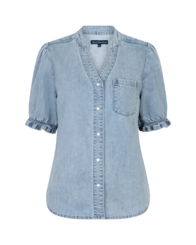 Red Button Magic App Victoria Blouse Denim