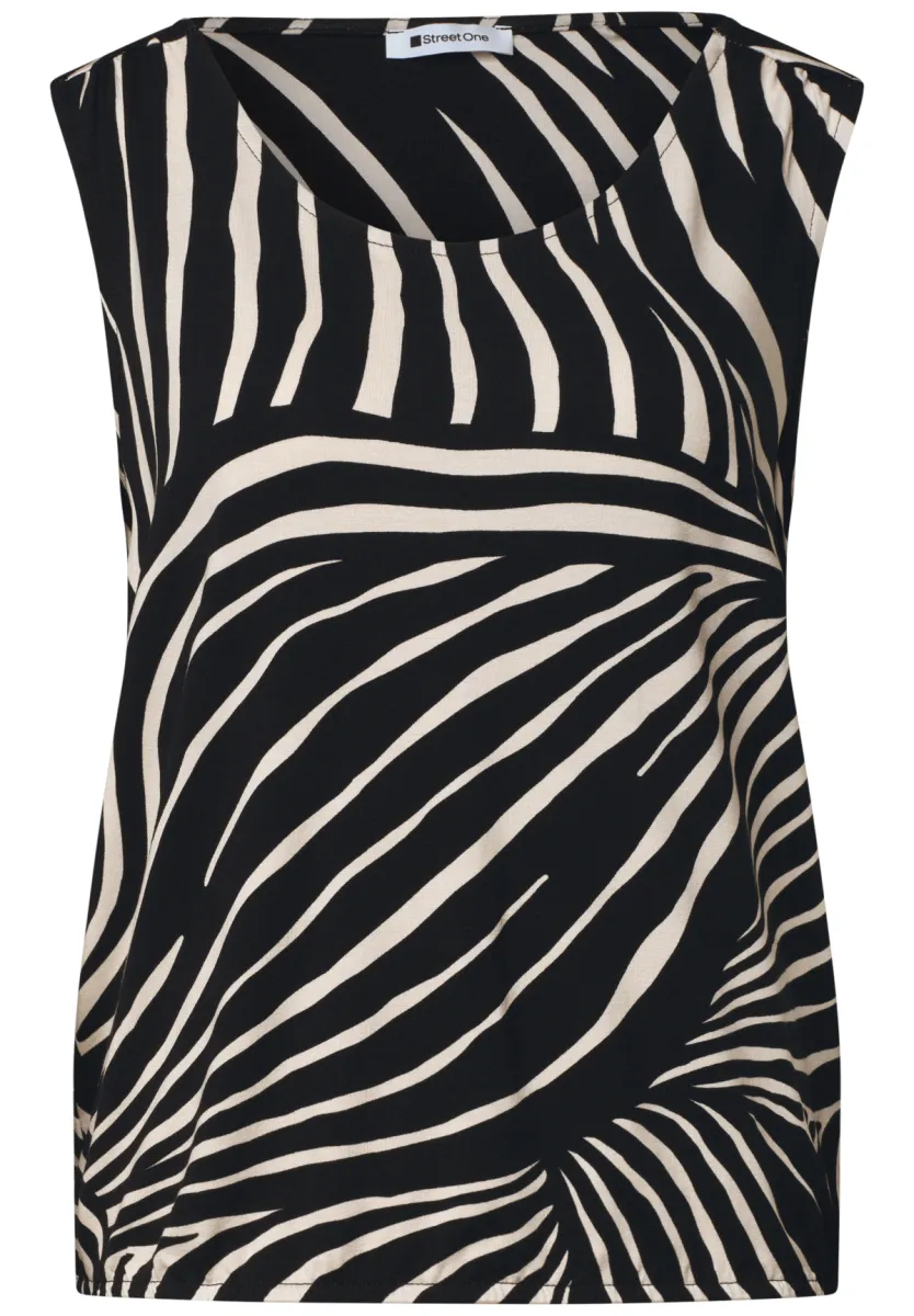 LTD QR printed jersey v-neck t 1 Street One LTD QR printed jersey v-neck t