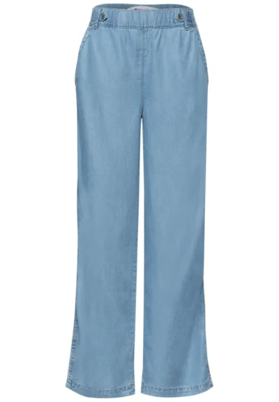 Street One Street One Washed Wide Leg HW Flap Detail