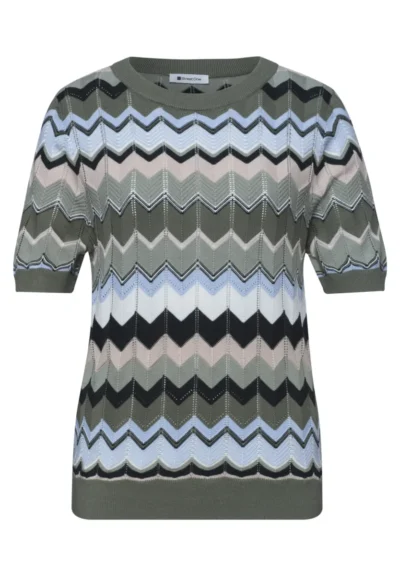 Street One Street One multicolor zig-zag sweater