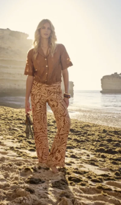 Tramontana Tramontana Wide-Leg Trousers Flowy Shell.