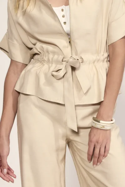 Tramontana Tramontana Short-Sleeve Blouse Zipper