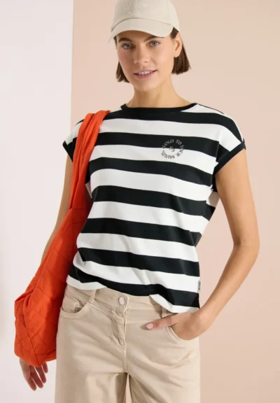 Cecil Cecil TOS Striped Be Kind FP Shirt