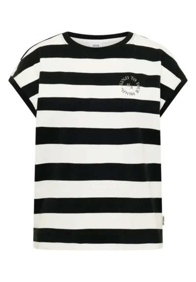 Cecil Cecil TOS Striped Be Kind FP Shirt
