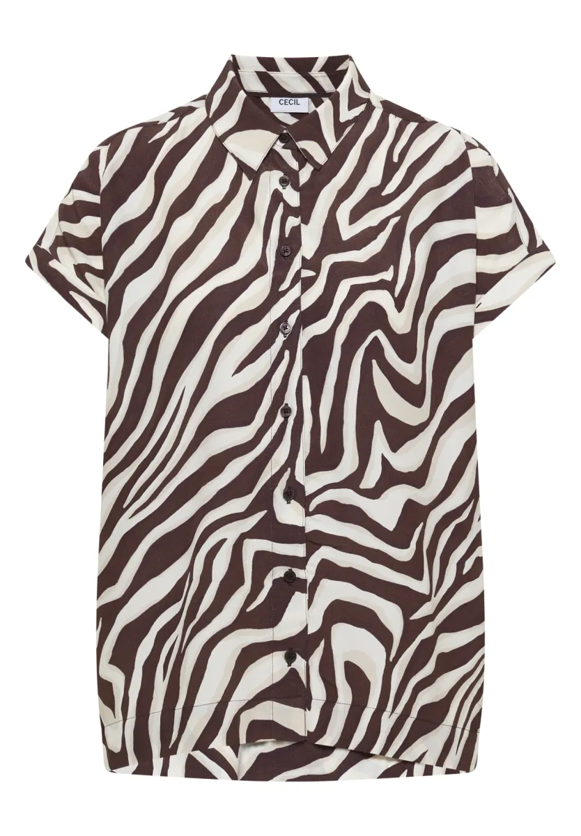 Cecil Cecil EOS_ big zebra Printed Shirt C