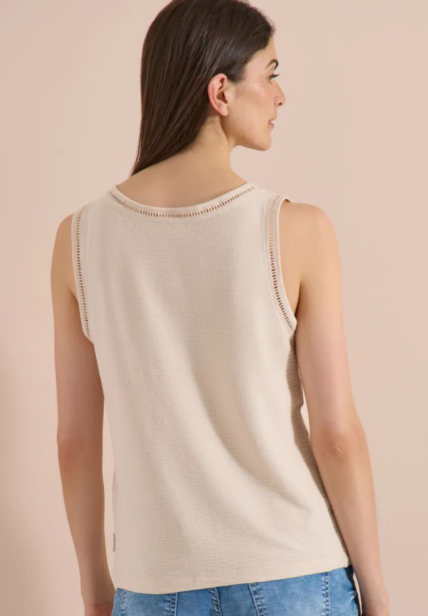 Cecil Structured Lace Detail Top 3 Cecil Cecil Structured Lace Detail Top