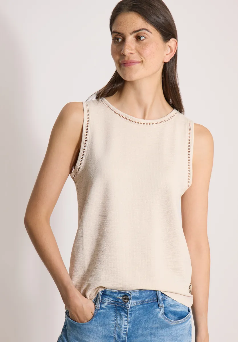 Cecil Structured Lace Detail Top 5 Cecil Cecil Structured Lace Detail Top
