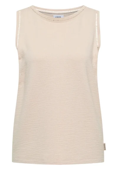 Cecil Cecil Structured Lace Detail Top