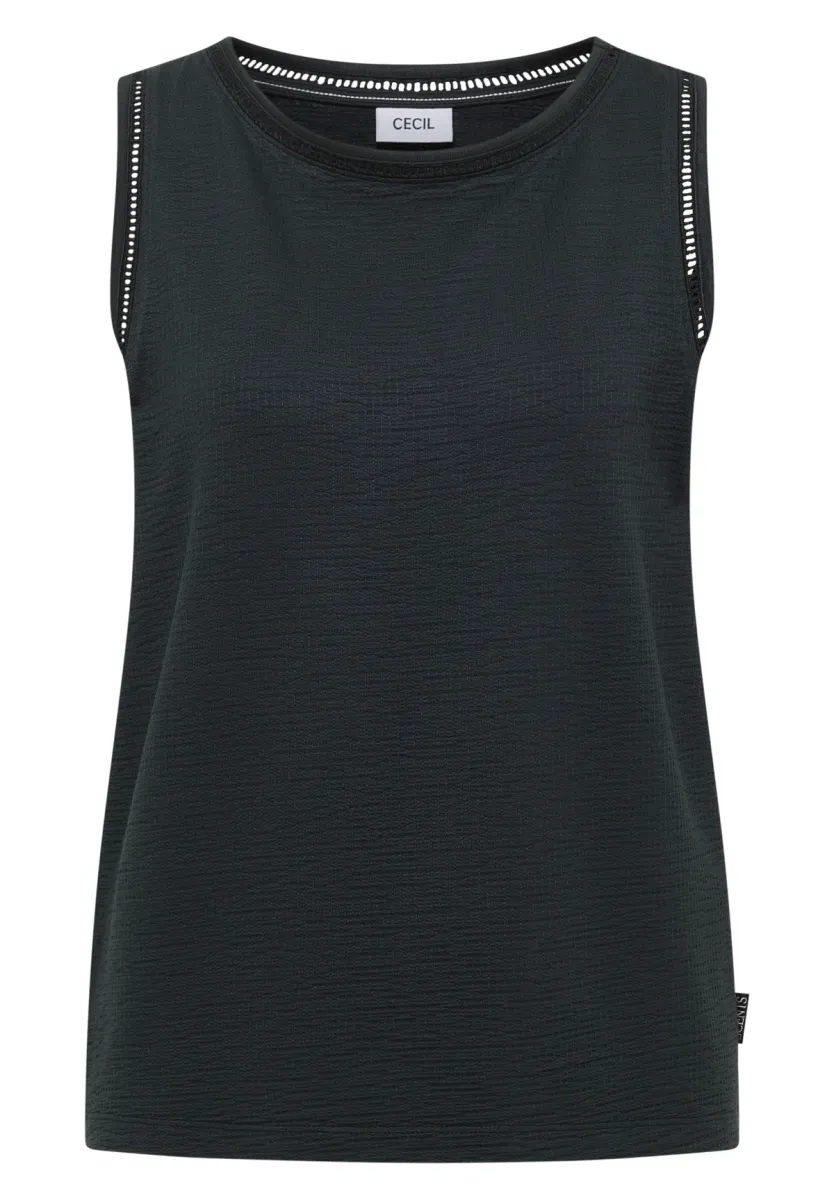 Cecil Cecil Structured Lace Detail Top