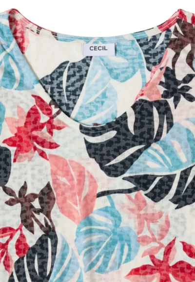 Cecil Cecil TOS AOP Burn Out Shirt