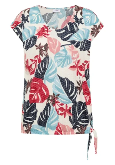 Cecil Cecil TOS AOP Burn Out Shirt