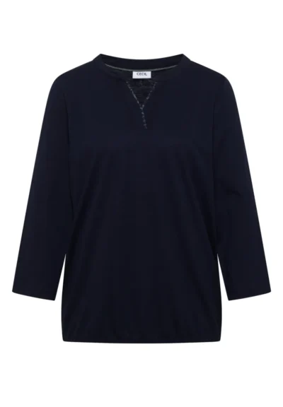 Cecil Cecil Solid Mesh Tunic