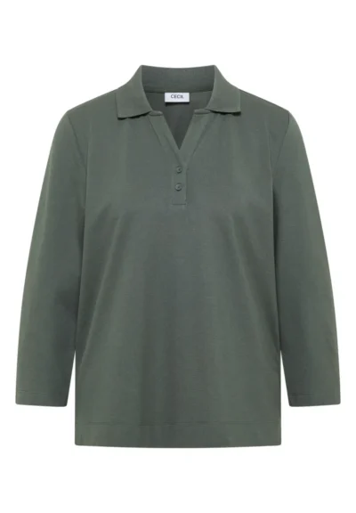Cecil Cecil Solid Polo With Buttons