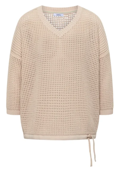 Cecil Cecil TOS_Crochet V-neck