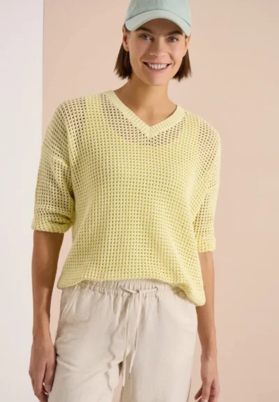 Cecil Cecil TOS_Crochet V-neck