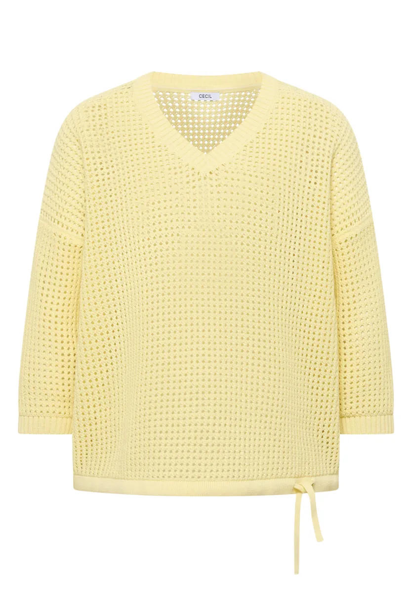 Cecil Cecil TOS_Crochet V-neck