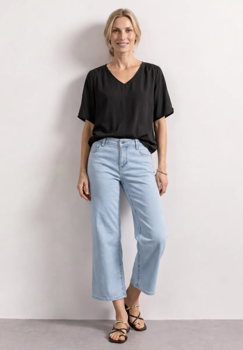 Street One LTD QR V-neck Blouse w overlap 4 Street One Street One LTD QR V-neck Blouse w overlap
