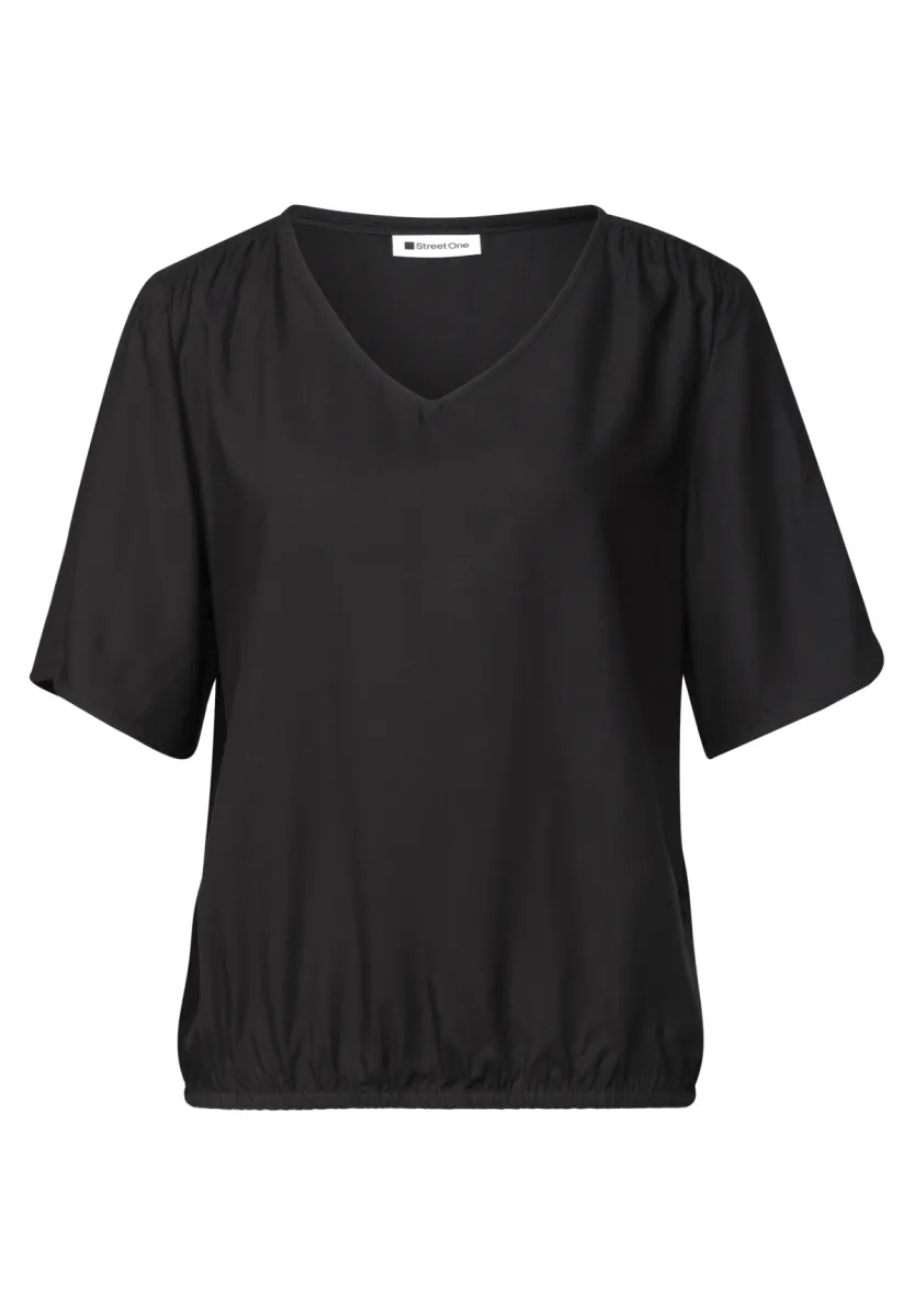 Street One LTD QR V-neck Blouse w overlap 1 Street One Street One LTD QR V-neck Blouse w overlap