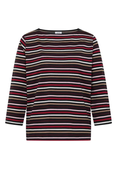 Cecil Cecil TOS Multi Striped Boatneck Shi